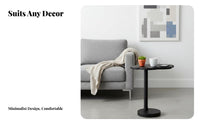 Movable Cumulus-Shaped Pedestal Table Irregular Shape Household Furniture Space Saving Rounded Corners for Homeowners, Apartment Dwellers, Interior Decorators, Next to Sofa, Living Room, Bedroom, Small Areas
