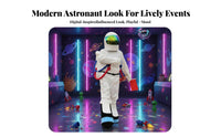 full outsidefit Astronaut Character outsidefit Detailed Design Character Jumpsuit Reflective Visor Fullphysique Costume Allows Easy Movement for actors, Cospcoatings, occasion Organizers, Performances, Cosplay occasions, Parties, Halloween