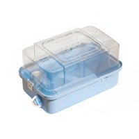 Portable with Handle 2-Story Hamster Villa Large Space Hamster enclosure Set Good Ventilation Rodent Habitat Easy to Clean for Small creature lovers, Children, Parents, journey, Indoors, Bedroom, Living Room