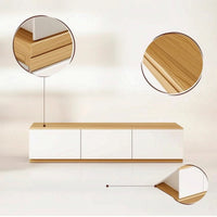 TV Cabinet Modern Low-Profile Media Console Minimalist TV Stand with Storage for Living Room, Bedroom, Small Apartments