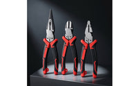 3 Pieces Pliers Assortment Precision Pliers Set Hand Tools Versatile Long-Lasting for DIYers, Home Repairs, Workshop