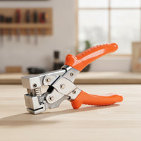 Hemming Plier with Return Ergonomic Straight-Jaw Forming Pliers Portable Hand Seamer for Home Handypersons