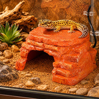 Rock Cave Heater Textured Heated Reptile Cave Looking Stone Hide Heater