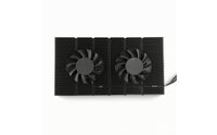 Graphics Card Backplate Chiller Active Cooling Thermal Sink with Fans Aluminum Alloy Graphics Card Rear Radiator