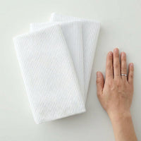 Highly Absorbent Microfibre Cloth Pack of 5, White Dish Cloths for Kitchen, Reusable Microfiber for Dishes and Cookware Drying