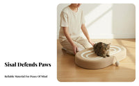 Sisal Cat Scratcher Shed-Resistant Sisal Scratching Pad Cat Scratching Lounge Long-Lasting Pet Furniture Large Size for Kittens