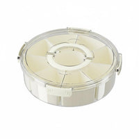 8-Compartment Food Storage Container Transparent Body Divided Serving Tray