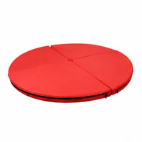 Performance Mat Foldable Design Round Gymnastics Mat Impact Absorption Thick Crash Pad for Gymnasts, Stretching and Flexibility Users, Dance Studio