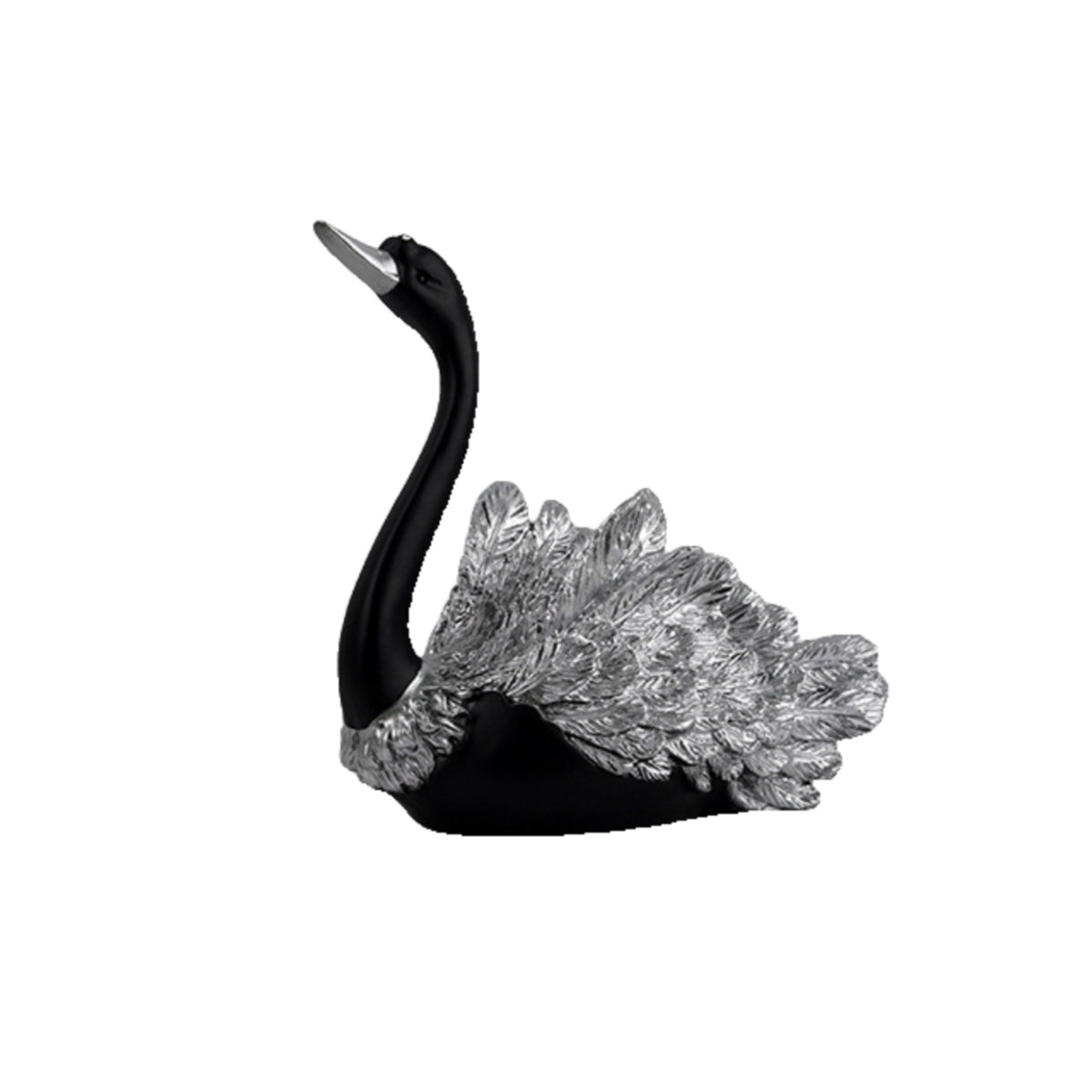 Swan Storage Ornament Decorative Swan Statue with Tray Carved for Entryway, Living Room