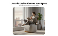 Nordic design Upholstered Armchair Modern Minimalist Lounge Chair Comfortable Backrest Home Seating Designer Look for Apartment Dwellers, Readers, Homeowners, Living Room, perusing alcove, Bedroom, Reception Area