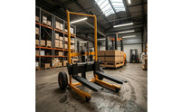 Manual Hydraulic Lifting Hand Truck Textured Grips Foldable Hydraulic Hand Truck Load Mover 4 Wheels