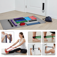 Numbwin 11-Piece Latex Resistance Band Set for Yoga & Fitness