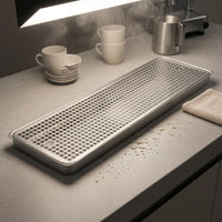 stainless steel Beer Drips Tray Raised Rims Serving Ware Rounded Corners
