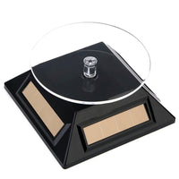 Rotating Display Stand Batterycordless Solar Rotating Stand Solar Turntable 360-Degree Display Rotator Automatic for Jewelers