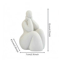 Desk Ornament Rustic Simplicity Abstract Figurine Rounded Forms Abstract Bookend