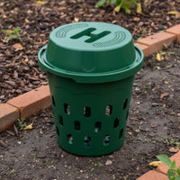 Compost Bin with Lid Worm Farm Composter with Lid Perforated Worm Compost Bin for Homeowners, Patio