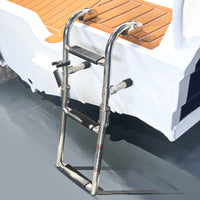 Foldable Boarding Ladder Non-Slip Steps Folding Stainless Steel Ladder