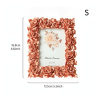 Home Decor Tabletop Display Leaf Relief 3D Floral Frame for Shelf