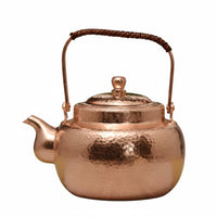 1.7 Liter Handmade Copper Teapot Anti-Scald Handle Pure Copper Teapot Coating Stovetop Tea Kettle