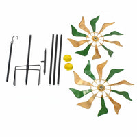 Windmills Stake Decor Throughout the Year Use Garden Stake Rotator Colorful Metal Wind Rotator for Outdoor