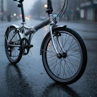 20 Inch Folding Bike Fenders Polished Finish Stainless Steel Bike Mudguards Full Coverage Cycle Fenders for Commuters