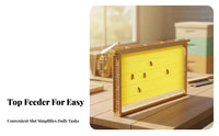 Plastic Beehive Frame Sturdy Bee Feeder Frame in-Colony Bee Feeder Easy to Clean Apiary Equipment for Hobbyists