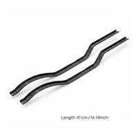 RC Chassis Rail Set Metal Chassis Rail Set Black for All-Terrain Crawling