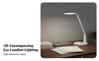 High Color Rendering Standing Reading Lamp Energy Saving Piano Floor Lamp Minimalist Design Dimmable Standing Light Press Control for Students, Children, Home Office, Bedroom, Living Room, Crafting