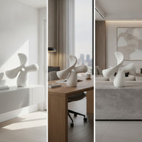 Abstract Sculpture Aesthetic Tabletop Sculpture Geometric Statue for Art Lovers, Living Room, Office