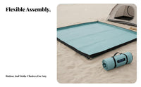Sand and Quilted Leisure Mat Waterproof Picnic Blanket Sandproof Ground Cover Water-Resistant for Families, Couples, Parents, Picnics, Camping, Parks, Travel