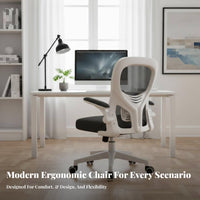 Ergonomic Swivel Chair with Headrest High Back Support for Long Hours Sitting