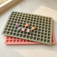 Baby Food Grade Silicone Frozen Cube Tray for Easy Freeze, 126 Grid 28.4*18.7*1.2cm 147g Single Pack, DIY Chocolate and Homemade Candy