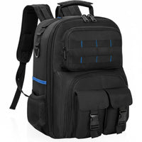 Removable Insert Heavy Duty Tool Backpack Large Capacity Tool Organizer Backpack Multifunctional Padded Straps for Mechanics, Plumbers