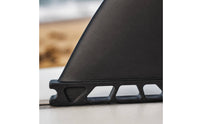 Black Surfboard Tail Fin Streamlined Nylon Fiberglass Fin Plastic Board Accessory