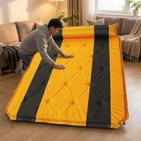 Inflatable Mattress and Air Bed for Outdoors, Self-Inflating Camping Mat with Integrated Pillow, Roll Mat Camping and Picnic Mat, Beach Mat