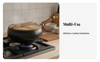 Hand Hammered Iron Wok Nonstick Surface Traditional Chinese Wok Small Iron Frying Pan Even Heat Distribution Sturdy Duty