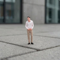 Miniature Figurine Hand-Painted Male Figurine Realistic Statue for Collectors