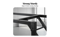 Foldable Design Folding Trestle Leg coil-assistedLoaded Mechanism Table Frame Space-Saving Desk base automaticLocking for Office Managers, Homeowners, DIY hobbyists, Conference Room, Study, Home, Workshop