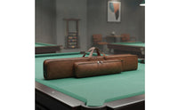 Pool Cue Bag Soft Cue Bag with Shoulder Strap Leather-Like Portable for League Nights, Travel