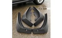 4 Pieces Front and Rear Set Black Mud Flaps Vehicle Contour Fit Curved Wheel-Arch Mud Flaps Matte Finish Wheel Arch Splash Guards Debris Guard