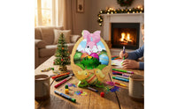 Lights and Music Easter Egg Painting Machine Family Fun Activity DIY Christmas Tree Decorator Kit Rotating Art Toy Quick Drying Markers for Children