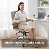 Ergonomic Mesh Chair with Headrest Adjustable Support Highspine rotate Chair Quiet Rolling Casters Office Furniture for Study Room, Workstation