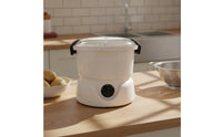 Electric Potato Vegetable Skinners Machine Countertop Electric Vegetable Skinners with Dome Lid Compact Appliance for Kitchen