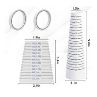 Precise Bracelet Measuring Tool Easy to Read Markings Bracelet Sizer Mandrel Sturdy Material Double Sided Tape Rolls Jewelry Safe for Craft Room