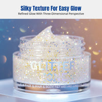 Sparkle Gel, Multi-Use Highlighter, Holographic Sequins, Face, Skin, Eyes, Hair, Random Sparkle