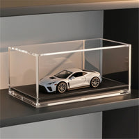 Acrylic Model Car Display Case Transparent Model Car Display Case Acrylic Box with Transparent Base for Desk