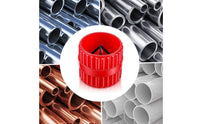 Copper Pipe Deburring Tool Tri-Blade Design Aluminum Tube Chamferer Hardened Alloy Steel Blades Pipe Rim Scraper for Plumbers, DIY Users, Plumbing Repair, Workshop