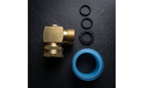 Solid Brass Elbow Connector with Swivel Coupling Heavy-Duty 90 Degree Hose Elbow Leakleakproof Male to Female Adapter Long-Lasting for Gardeners