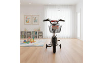 Children's Bike with Training Wheels Lightweight Boys Girls Children's Cycle Double Brakes Young Child Children's Cycle with Basket for Beginners