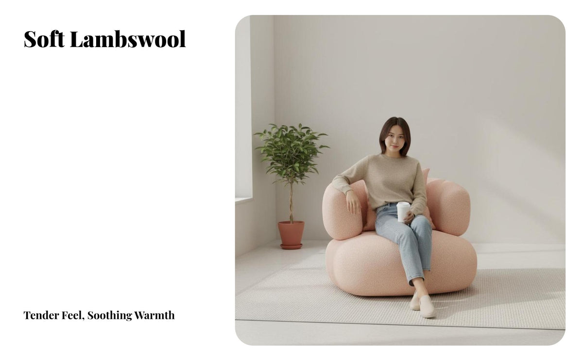 Curved rose-colored Settee French aesthetic Curved Couch Minimalist Design Loveseat for Interior Designers, Business Owners, Reception Area, Bdirectlyique, Living Room
